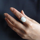 [配件]橢圓形戒指haku（6顏色）| Owari Cloisonne