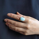 [配件]橢圓形戒指haku（6顏色）| Owari Cloisonne