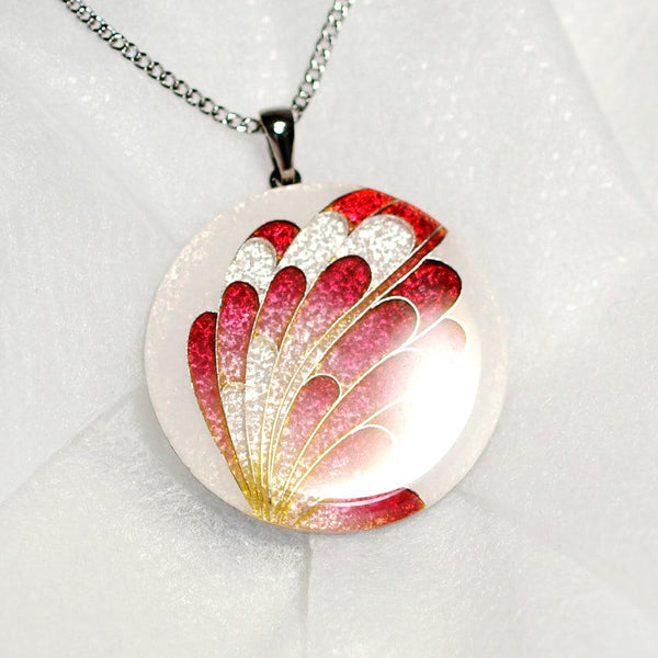[ACCESSORY] PENDANT SWALLOWTAIL BUTTERFLY (RED) | OWARI CLOISONNE