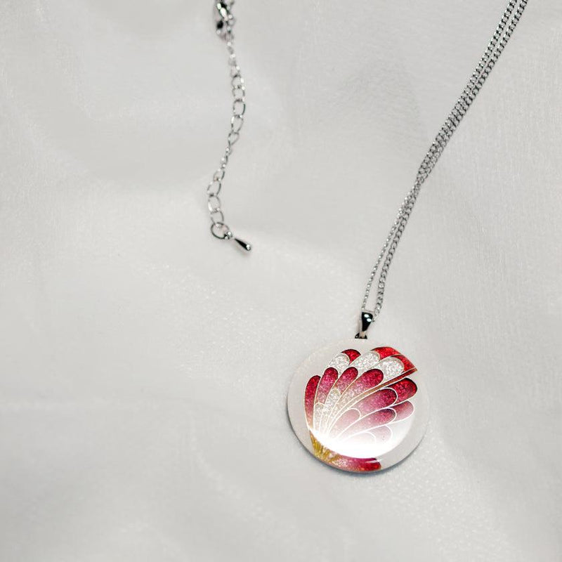 [ACCESSORY] PENDANT SWALLOWTAIL BUTTERFLY (RED) | OWARI CLOISONNE