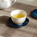 [SMALL DISH (PLATE)]  SAUCER (NAVY BLUE) SET OF 2 | OWARI CLOISONNE