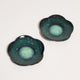 [SMALL DISH (PLATE)]  SAUCER (GREEN) SET OF 2 | OWARI CLOISONNE