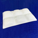 [แผ่นขนาดใหญ่ (แผ่นเสียง)] มอสสีขาวมอส 6 แผ่นพาร์ติชั่น | Marumo Kato Pottery | Mino Wares