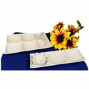 [LARGE PLATE (PLATTER)] WHITE PORCELAIN MOSS 4 PARTITION PLATE | MARUMO KATO POTTERY | MINO WARES