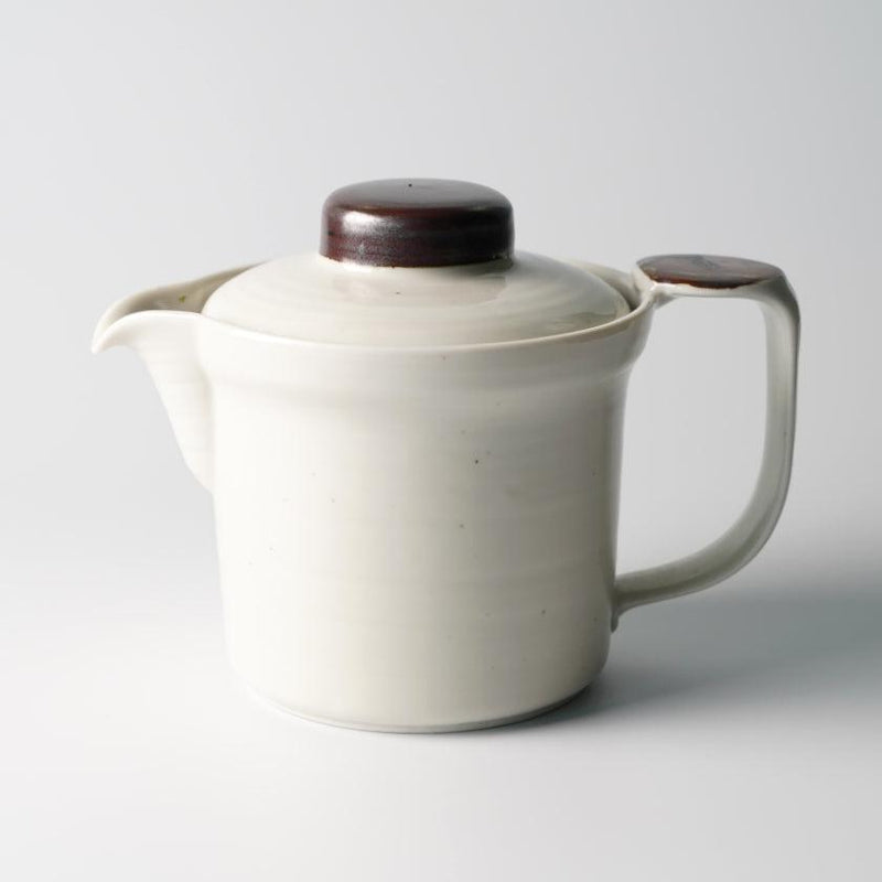 [JAPANESE TEA CUP] WIDE-MOUTHED POT POWDERED (WITH AMI) | MARUMO KATO POTTERY | MINO WARES