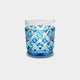 [แก้ว] แก้วเก่าที่ปกคลุมไปด้วยสองชั้น (Green-Lapis Lazuli) ในกล่อง Paulownia | Satuma Vidro | Satsuma Cut Glass