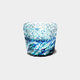 [GLASS] DOUBLE-COVERED BUCKWHEAT LAPIS LAZULI (GREEN-LAPIS LAZULI) IN A PAULOWNIA BOX | SATUMA VIDRO | SATSUMA CUT GLASS