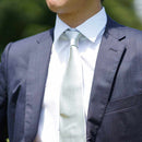 [領帶]銀白色宮島33媽媽真絲緞| Gunnai紡織品|富士櫻花