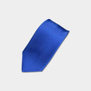 [TIE] ROYAL BLUE MIYAVI 33 MOMME SILK SATIN | GUNNAI TEXTILES| FUJI SAKURA
