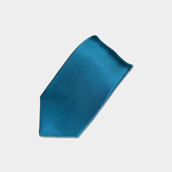 [넥타이] Tie Turquoise Miyavi 33 Momme Silk Satin | Gunnai 섬유