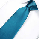 [TIE] TURQUOISE MIYAVI 33 MOMME SILK SATIN | GUNNAI TEXTILES| FUJI SAKURA