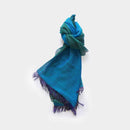 [SCARF] STALL KASANE PEACOCK COLOR (PEACOCK × CHROME GREEN) | GUNNAI TEXTILES| FUJI SAKURA