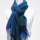 [SCARF] STALL KASANE PEACOCK COLOR (PEACOCK × CHROME GREEN) | GUNNAI TEXTILES| FUJI SAKURA