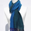 [SCARF] STALL KASANE PEACOCK COLOR (PEACOCK × CHROME GREEN) | GUNNAI TEXTILES| FUJI SAKURA