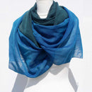 [SCARF] STALL KASANE PEACOCK COLOR (PEACOCK × CHROME GREEN) | GUNNAI TEXTILES| FUJI SAKURA