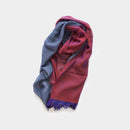 [SCARF] แผงขายองุ่น Kasane (Burgundy × Indigo Navy) | สิ่งทอ gunnai | ฟูจิซากุระ