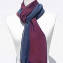 [SCARF] แผงขายองุ่น Kasane (Burgundy × Indigo Navy) | สิ่งทอ gunnai | ฟูจิซากุระ