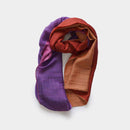 [SCARF] STALL YASURAGI ERIMAKI (PINK × PURPLE × ORANGE × RED) | GUNNAI TEXTILES| FUJI SAKURA