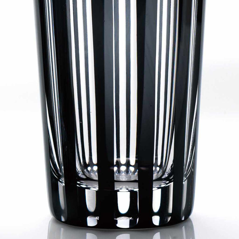 [GLASS] KUROCO STRIPED TUMBLER | EDO CUT GLASS