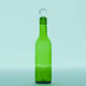 [PITCHER] FUNEW BOTTLE GLASS LID M GREEN | EDO CUT GLASS