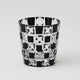 [GLASS] KUROCO TAMA CHECKERED MINI OLD | EDO CUT GLASS
