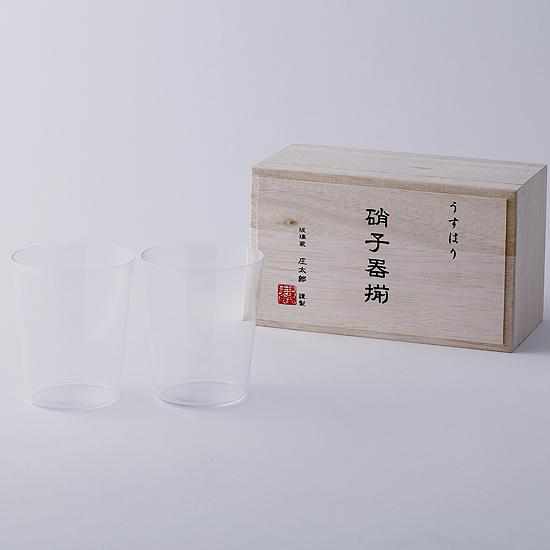 [玻璃]木箱中的薄舊M 2件套| Edo玻璃
