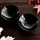 [SAKE CUP] SAKURA & AUTUMN LEAVES MAGIC (BLACK) 2 PIECES | MINO WARES | MARUMO TAKAGI