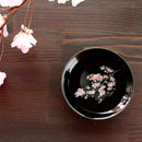 [SAKE CUP] SAKURA & AUTUMN LEAVES MAGIC (BLACK) 2 PIECES | MINO WARES | MARUMO TAKAGI
