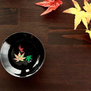 [SAKE CUP] SAKURA & AUTUMN LEAVES MAGIC (BLACK) 2 PIECES | MINO WARES | MARUMO TAKAGI