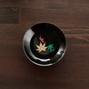 [SAKE CUP] SAKURA & AUTUMN LEAVES MAGIC (BLACK) 2 PIECES | MINO WARES | MARUMO TAKAGI