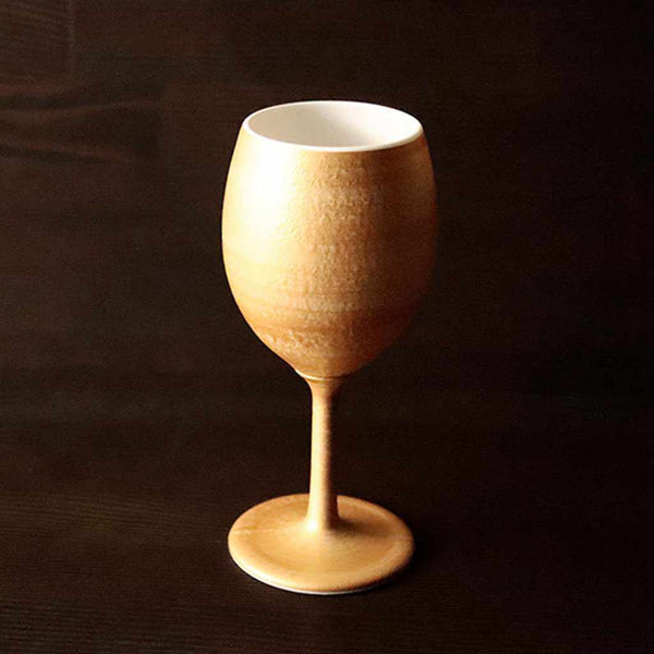 [ถ้วย] แก้วพอร์ซเลนไวน์ทองคำ (ผอม) | Mino Wares | Marumo Takagi