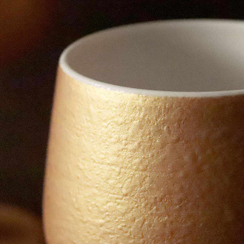 [CUP] GOLD WINE PORCELAIN GLASS (SLIM) | MINO WARES | MARUMO TAKAGI