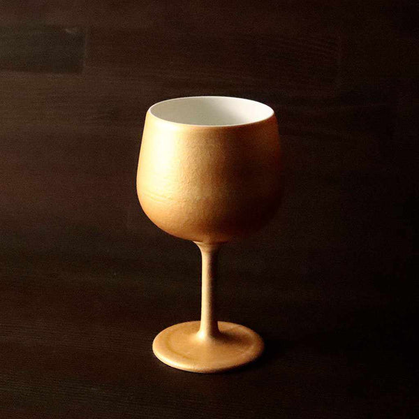 [ถ้วย] แก้วพอร์ซเลนไวน์ทองคำ | Mino Wares | Marumo Takagi