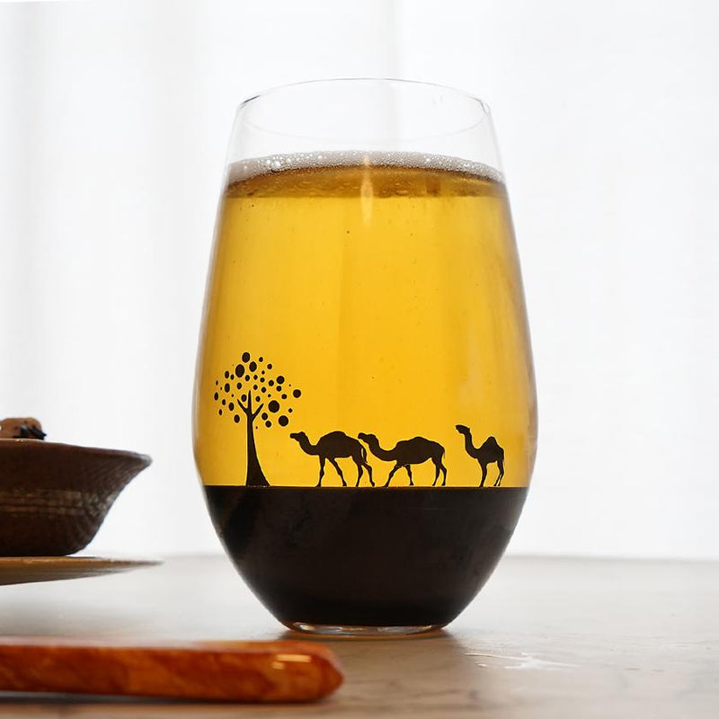 [แก้ว] พระอาทิตย์ตกใน Savannah Camel | ชุนญี่ปุ่น Mino Wares