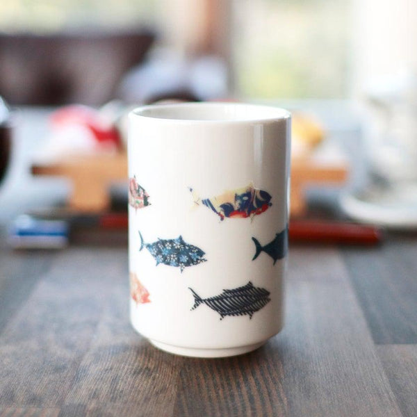 [ถ้วยชา] ทัวร์ปลาทูน่า เปลี่ยนสีและการออกแบบ Mino Wares