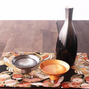 [SAKE CUP] PAIR OF SAKE CUPS | LACQUERED EGG CERAMIC | MINO WARES | MARUMO TAKAGI