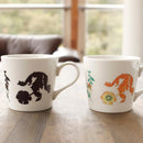 [แก้ว (ถ้วย)] Botanical (Compton) Mug Cup | การเปลี่ยนแปลงสีและการออกแบบ Mino Wares | Marumo Takagi