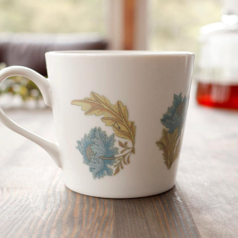 [杯子（杯）]植物（藍色花）杯子杯|顏色與設計變更| Mino商品