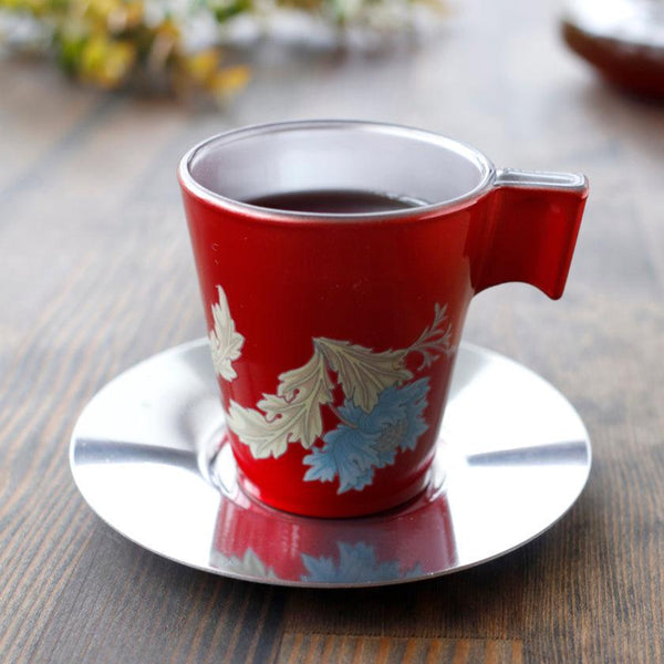 [แก้ว (ถ้วย)] ถ้วยพฤกษศาสตร์ (สีแดง) ถ้วย & จานรอง | การเปลี่ยนแปลงสีและการออกแบบ Marumo Takagi