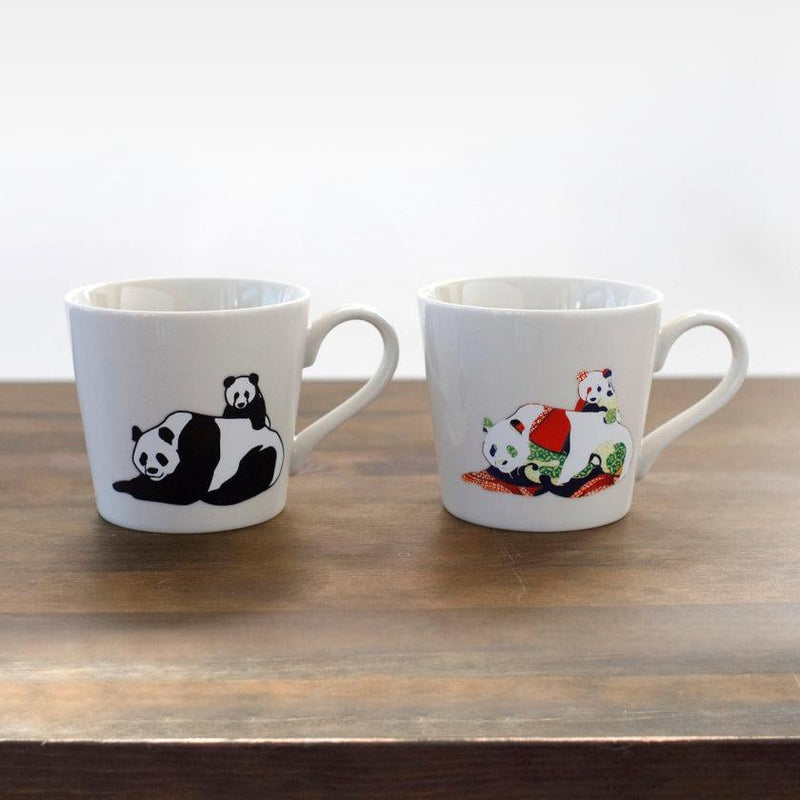 [杯子（杯）]熊貓父母和孩子| Mino Wares | Marumo Takagi