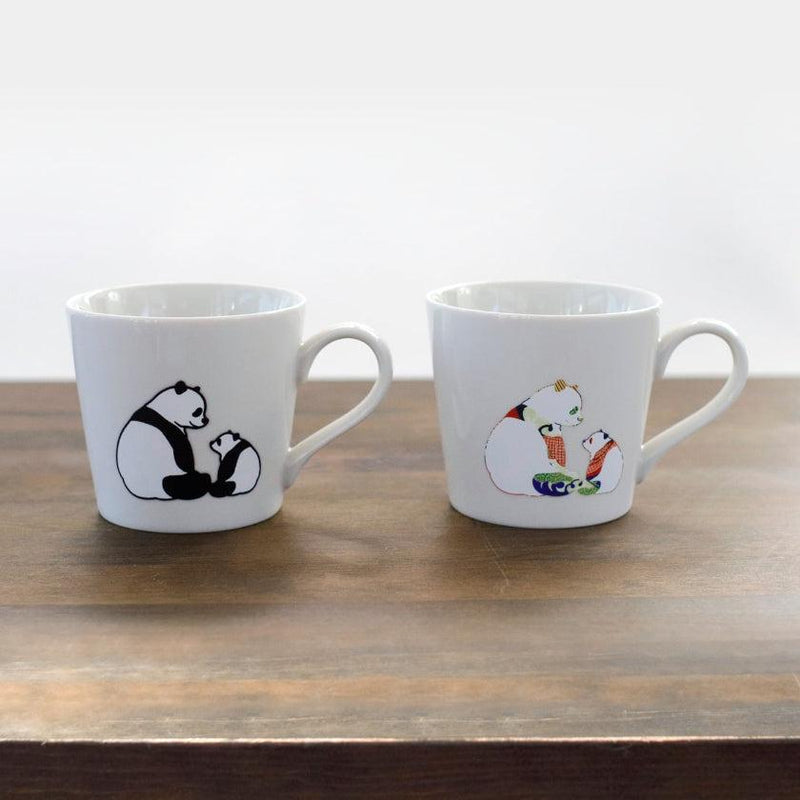 [杯子（杯）]熊貓父母和孩子| Mino Wares | Marumo Takagi