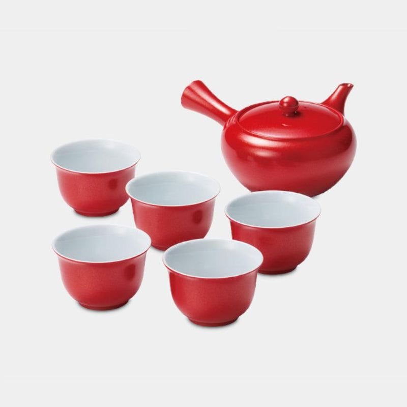 [茶杯]漆紅金茶壺和杯子| Mino Wares |馬魯莫·高吉（Marumo Takagi）