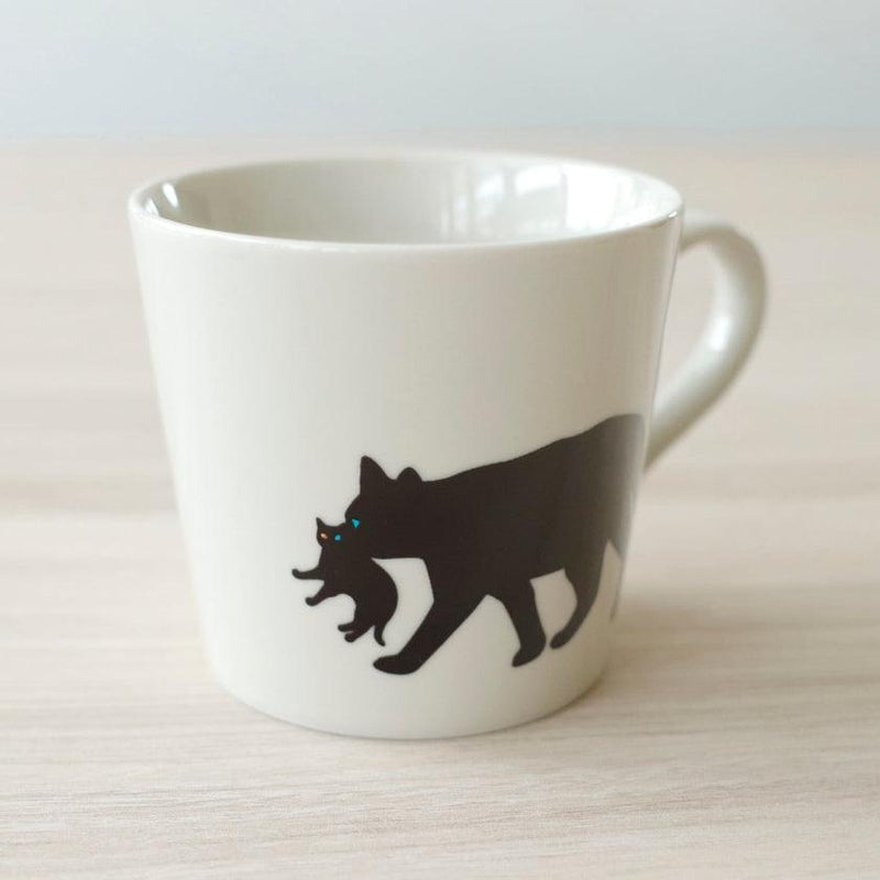[머그 (컵)] 고양이 고양이 고양이 입에 고양이 (흰색) | 색상 및 디자인 변경 | 미노 상품 | 마루모 타카기
