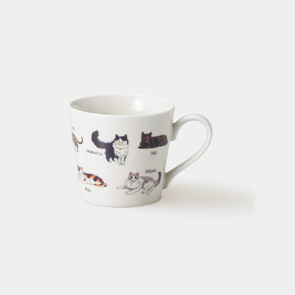 [머그 (컵)] 편안한 고양이 (1) 거북이 고양이 등 | 색상 및 디자인 변경 | 미노 상품 | 마루모 타카기