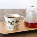 [MUG (CUP)] RELAXED CAT (1) TORTOISESHELL CAT ETC. | COLOR & DESIGN CHANGE | MINO WARES | MARUMO TAKAGI