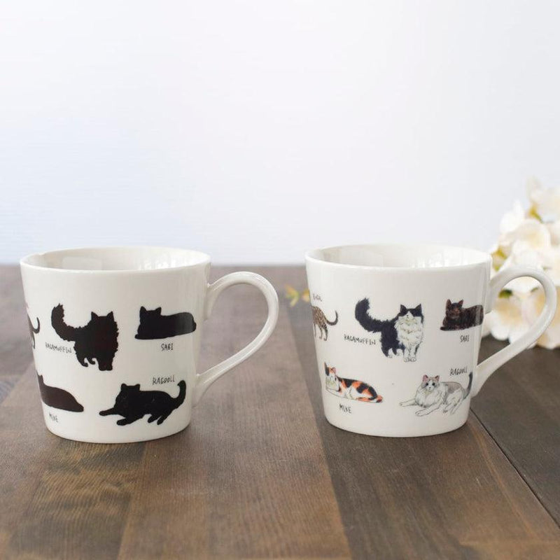 [แก้ว (ถ้วย)] แมวที่ผ่อนคลาย (1) แมวเต่า ฯลฯ ฯลฯ | การเปลี่ยนแปลงสีและการออกแบบ Mino Wares | Marumo Takagi