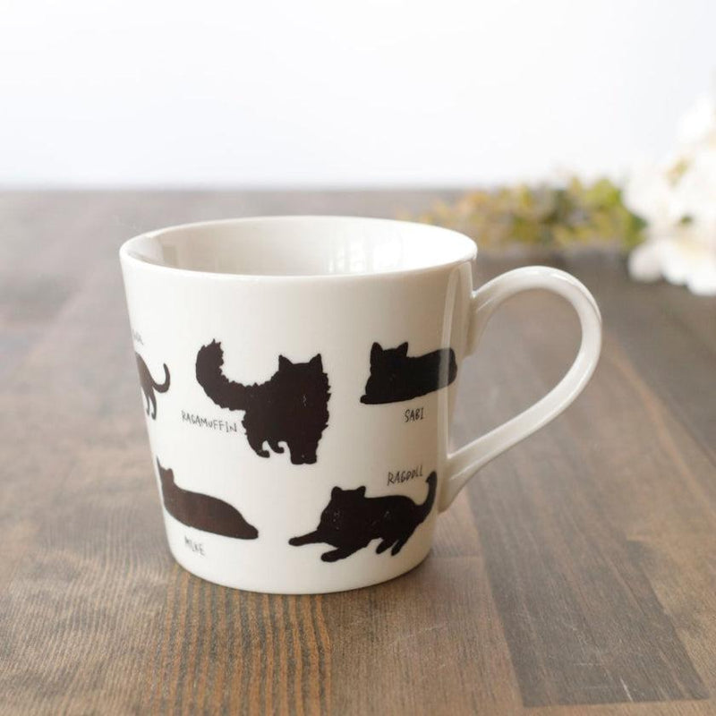 [杯子（杯）]放鬆的貓（1）totoiseshell貓等。 |顏色與設計變更| Mino Wares |馬魯莫·高吉（Marumo Takagi）