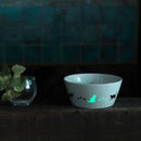 [BOWL] CAT 13 CM LUMINOUS BOWL (WHITE) | MINO WARES | MARUMO TAKAGI