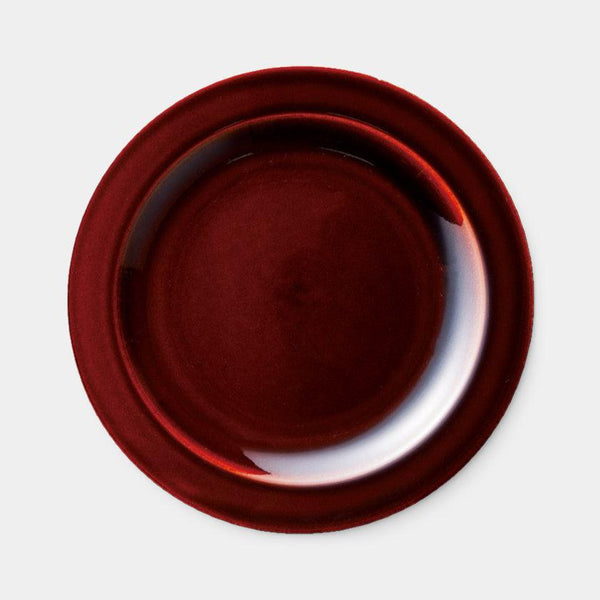 [菜] 24厘米圓盤（棕色）| Mino Wares |馬魯莫·高吉（Marumo Takagi）