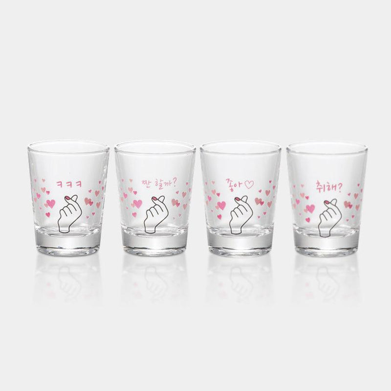 [Shot Glass] Kyun Heart Set 4 |顏色與設計變更|馬魯莫·高吉（Marumo Takagi）